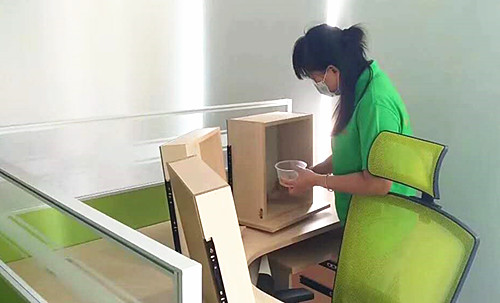 格安瑞環(huán)?！ど钲谒歼~爾國際貨運裝修污染治理案例