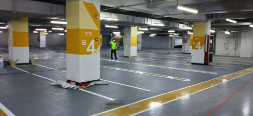 【格安瑞環(huán)保】水貝珠寶大廈地下停車場裝修污染治理案例